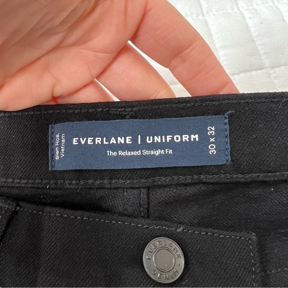 Everlane Men’s The Relaxed 4-Way Stretch Organic Jean in Black Size 30x32 NWT - Picture 11 of 11